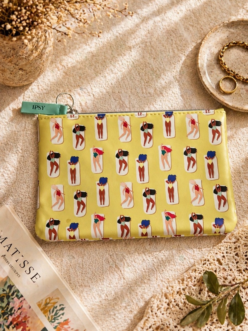 Ipsy Swim‎ Girl Pattern MakeUp Cosmetic Bag Pouch